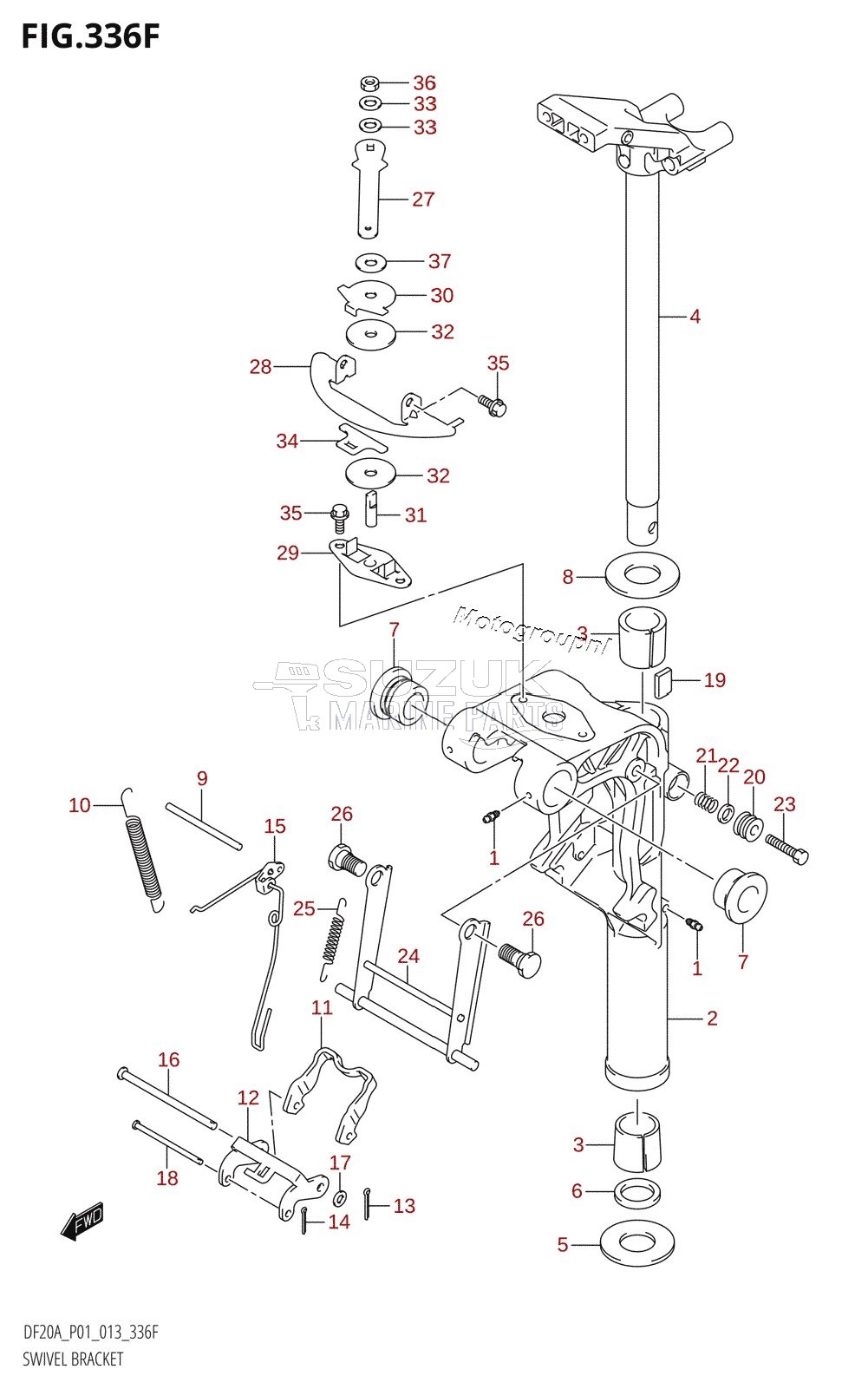 SWIVEL BRACKET (DF20A:P40)