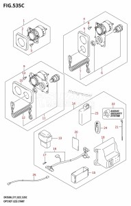 DF350A From 35001F-140001 (E11)  2021 drawing OPT:KEY LESS START (022,023)