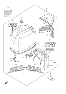 Outboard DF 175 drawing Engine Cover