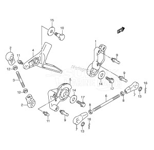 DF30 From 03001F-510001 ()  2005 drawing THROTTLE CONTROL (TYPE:QR /​ T)