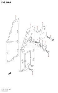 DF150 From 15001F-980001 (E03)  2009 drawing EXHAUST COVER