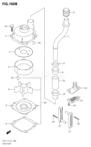 09001F-510001 (2005) 90hp E01-Gen. Export 1 (DF90TK5) DF90 drawing WATER PUMP (DF115WT)