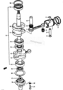 DT9 From d-10001 ()  1983 drawing CRANKSHAFT