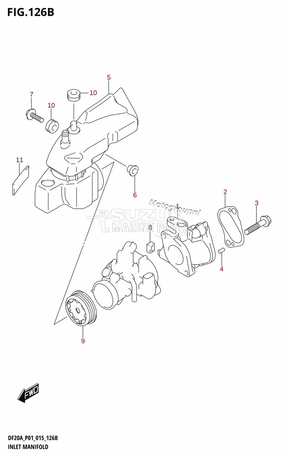 INLET MANIFOLD (DF9.9BR:P01)