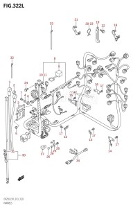 DF250Z From 25003Z-310001 (E01 E40)  2013 drawing HARNESS (DF250Z:E01)