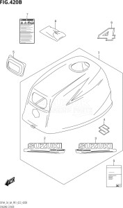 00503F-040001 (2020) 5hp P01-Gen. Export 1 (DF5A  DF5A) DF5A drawing ENGINE COVER (DF4A:020)