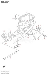 DF100A From 10003F-510001 (E03)  2015 drawing DRIVE SHAFT HOUSING (DF115AST:E03)