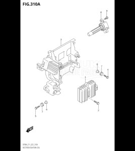 07501F-340001 (2023) 75hp E03-USA (DF75AT) DF75A drawing RECTIFIER / IGNITION COIL