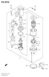 DF140AZ From 14003Z-310001 (E03)  2013 drawing STARTING MOTOR