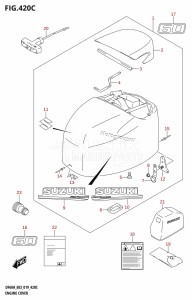 DF50A From 05003F-910001 (E03)  2019 drawing ENGINE COVER (DF60A)