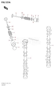 DF115BZ From 11506Z-340001 (E11 E40)  2023 drawing CAMSHAFT