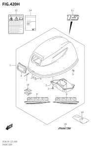 02002F-240001 (2022) 20hp E01 P01 P40-Gen. Export 1 (DF20A    DF20AR  DF20AR    DF20AT  DF20AT    DF20ATH  DF20ATH) DF20A drawing ENGINE COVER ((DF15A,DF15AR,DF15AT):(022,023))