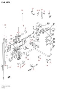 DF225T From 22503F-410001 (E01 E40)  2014 drawing HARNESS (DF250Z:E01)