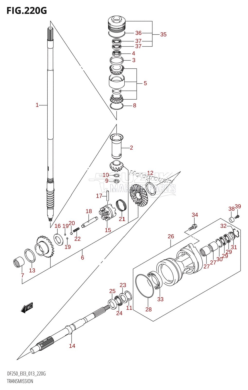 TRANSMISSION (DF250ST:E03)