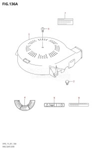 DF90 From 09001F-371001 (E01)  2003 drawing RING GEAR COVER