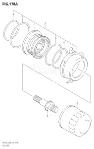 14001Z-421001 (2004) 140hp E01-Gen. Export 1 (DF140ZK4) DF140 drawing OIL FILTER