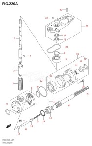 04003F-110001 (2011) 40hp E03-USA (DF40AT) DF40A drawing TRANSMISSION