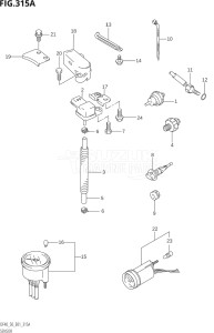 04001F-251001 (2002) 40hp E01-Gen. Export 1 (DF40QHK2  DF40TK2) DF40 drawing SENSOR