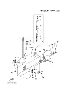 F150AETX drawing PROPELLER-HOUSING-AND-TRANSMISSION-2