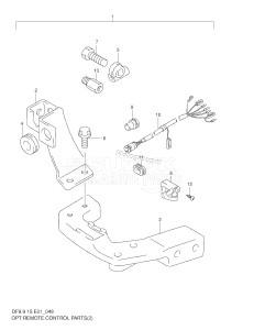 DF15 From 01501F-751001 ()  1997 drawing OPT:REMOTE CONTROL PARTS (*)