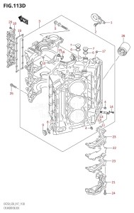 DF250 From 25003F-710001 (E03)  2017 drawing CYLINDER BLOCK (DF225Z:E03)