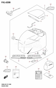 DF40A From 04004F-710001 (E34-Italy)  2017 drawing ENGINE COVER (DF40AQH:E01)