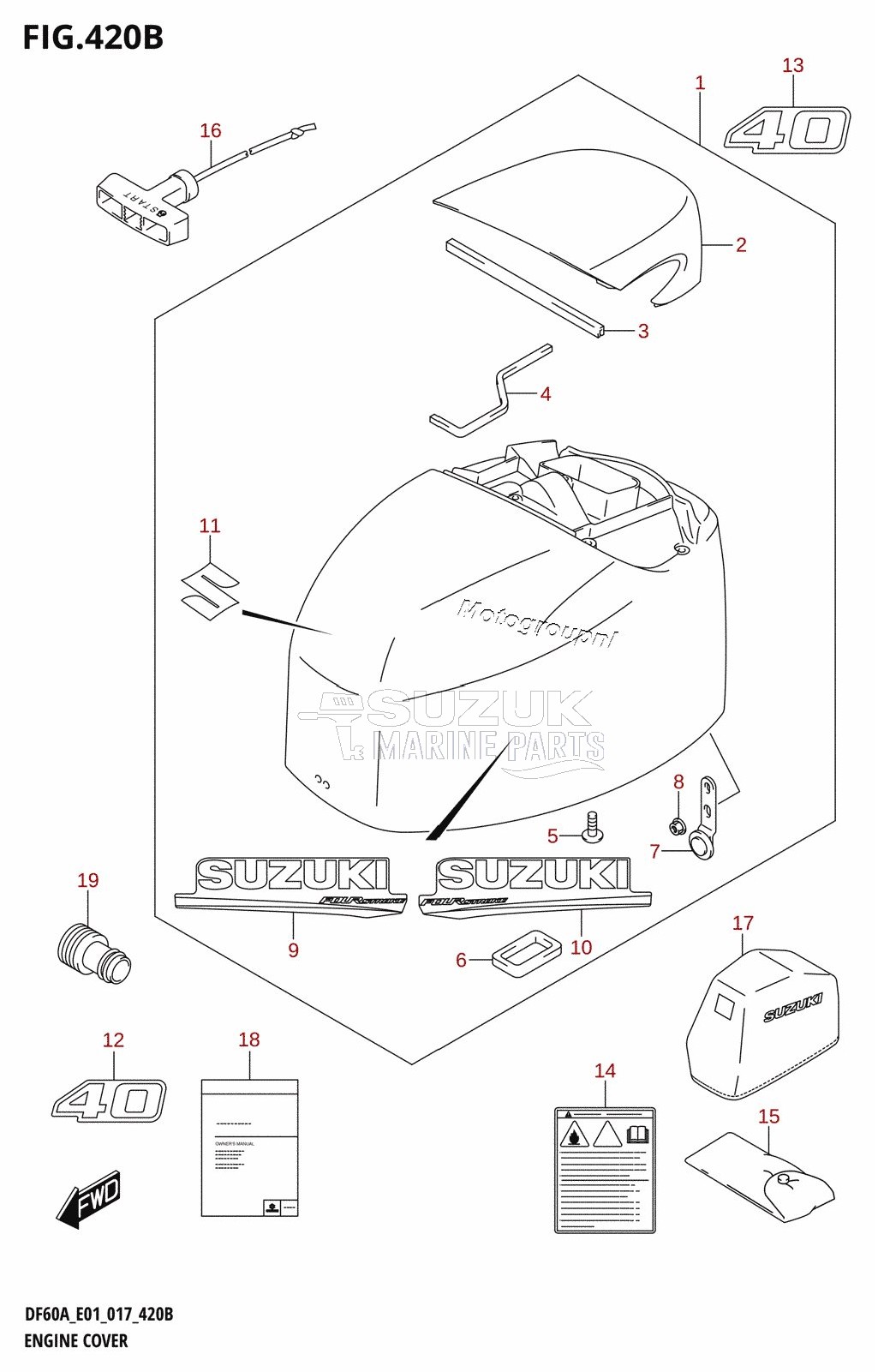 ENGINE COVER (DF40AQH:E01)