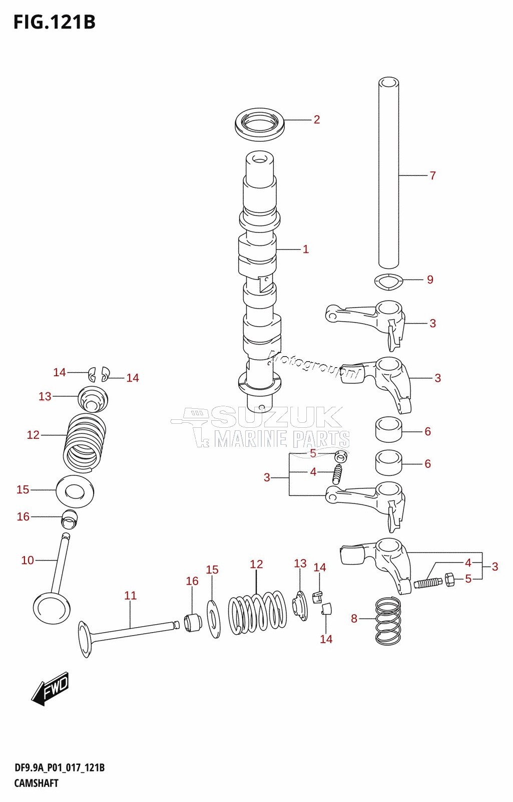 CAMSHAFT (DF8AR:P01)