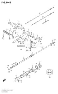 00994F-310001 (2013) 9.9hp P01-Gen. Export 1 (DF9.9A  DF9.9AR) DF9.9A drawing TILLER HANDLE (DF9.9A:P01)