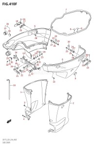 DF150ZG From 15002Z-410001 (E40)  2014 drawing SIDE COVER (DF150Z:E40)