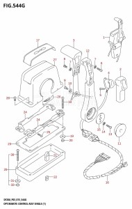 DF20A From 02002F-510001 (P03)  2015 drawing OPT:REMOTE CONTROL ASSY SINGLE (1) (DF20AR:P03)