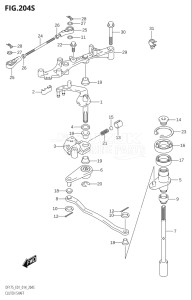 17502Z-410001 (2014) 175hp E01 E40-Gen. Export 1 - Costa Rica (DF175Z    DF175ZG) DF175ZG drawing CLUTCH SHAFT (DF175ZG:E40)