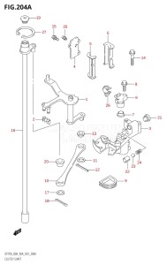 09002F-980001 (2009) 90hp E03-USA (DF90ATK9) DF90A drawing CLUTCH SHAFT