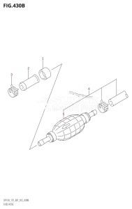 DF175Z From 17502Z-210001 (E01 E40)  2012 drawing FUEL HOSE (DF150Z:E01)