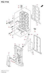 08002F-410001 (2014) 80hp E01 E40-Gen. Export 1 - Costa Rica (DF80A) DF80A drawing CYLINDER HEAD