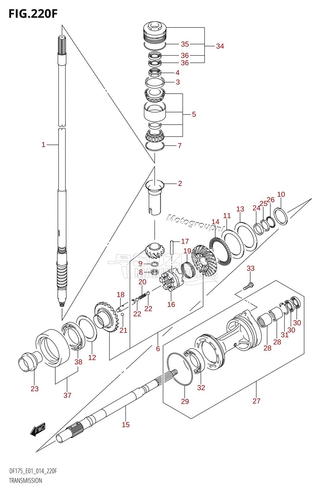 TRANSMISSION (DF150Z:E40)