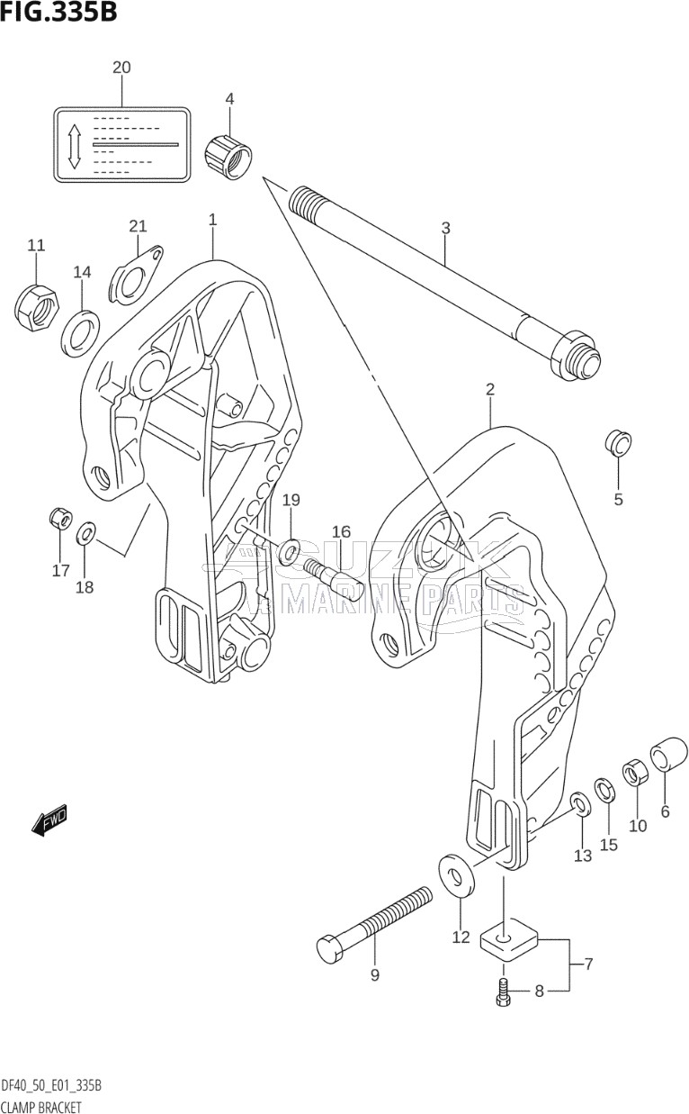 CLAMP BRACKET (K1,K2,K3,K4,K5,K6,K7,K8,K9,K10)