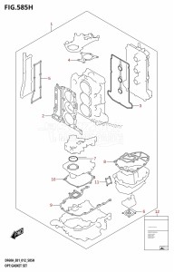 DF40A From 04003F-210001 (E01)  2012 drawing OPT:GASKET SET (DF60AQH:E01)