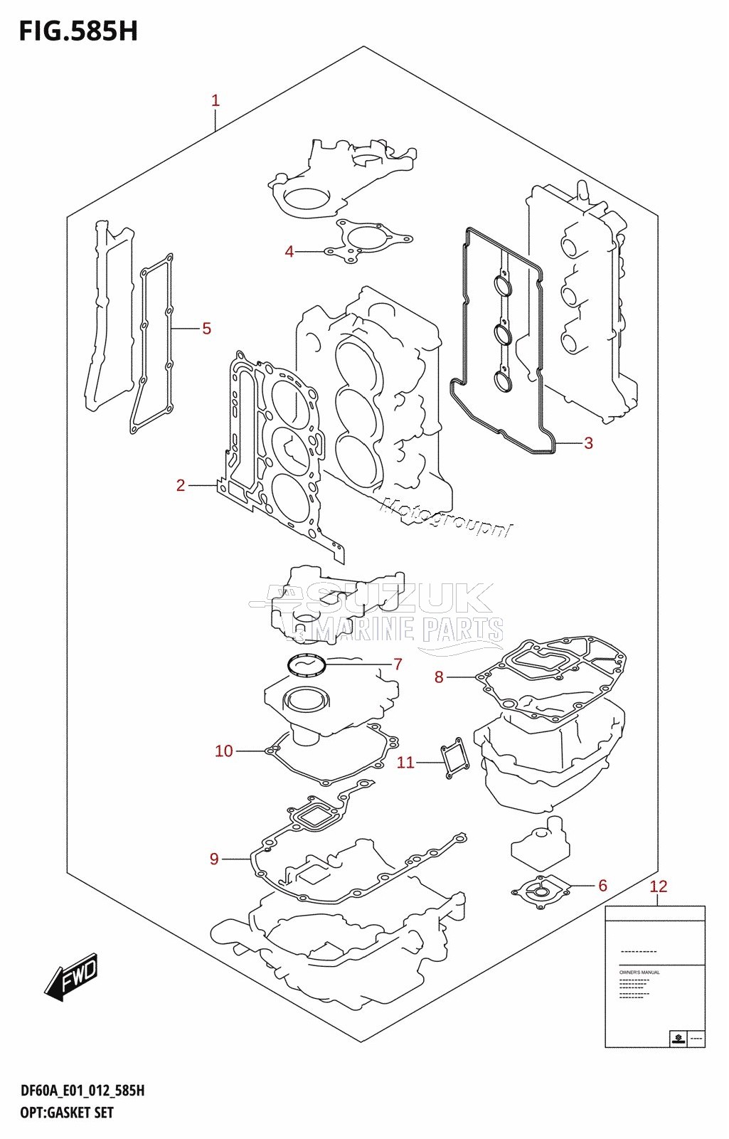 OPT:GASKET SET (DF60AQH:E01)