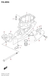 DF115AST From 11504F-710001 (E03)  2017 drawing DRIVE SHAFT HOUSING (DF140AT:E40)