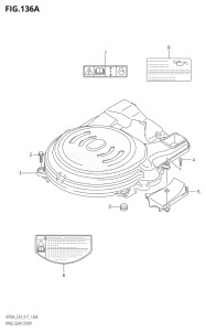 08002F-710001 (2017) 80hp E03-USA (DF80AT) DF80A drawing RING GEAR COVER