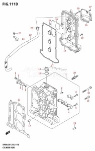 DF40A From 04003F-310001 (E01)  2013 drawing CYLINDER HEAD (DF40ATH:E01)