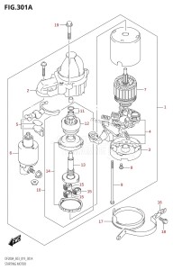 DF175AZ From 17503Z-910001 (E03)  2019 drawing STARTING MOTOR