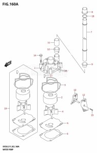 DF225T From 22503F-040001 (E01 E03 E40)  2020 drawing WATER PUMP (E01,E11)