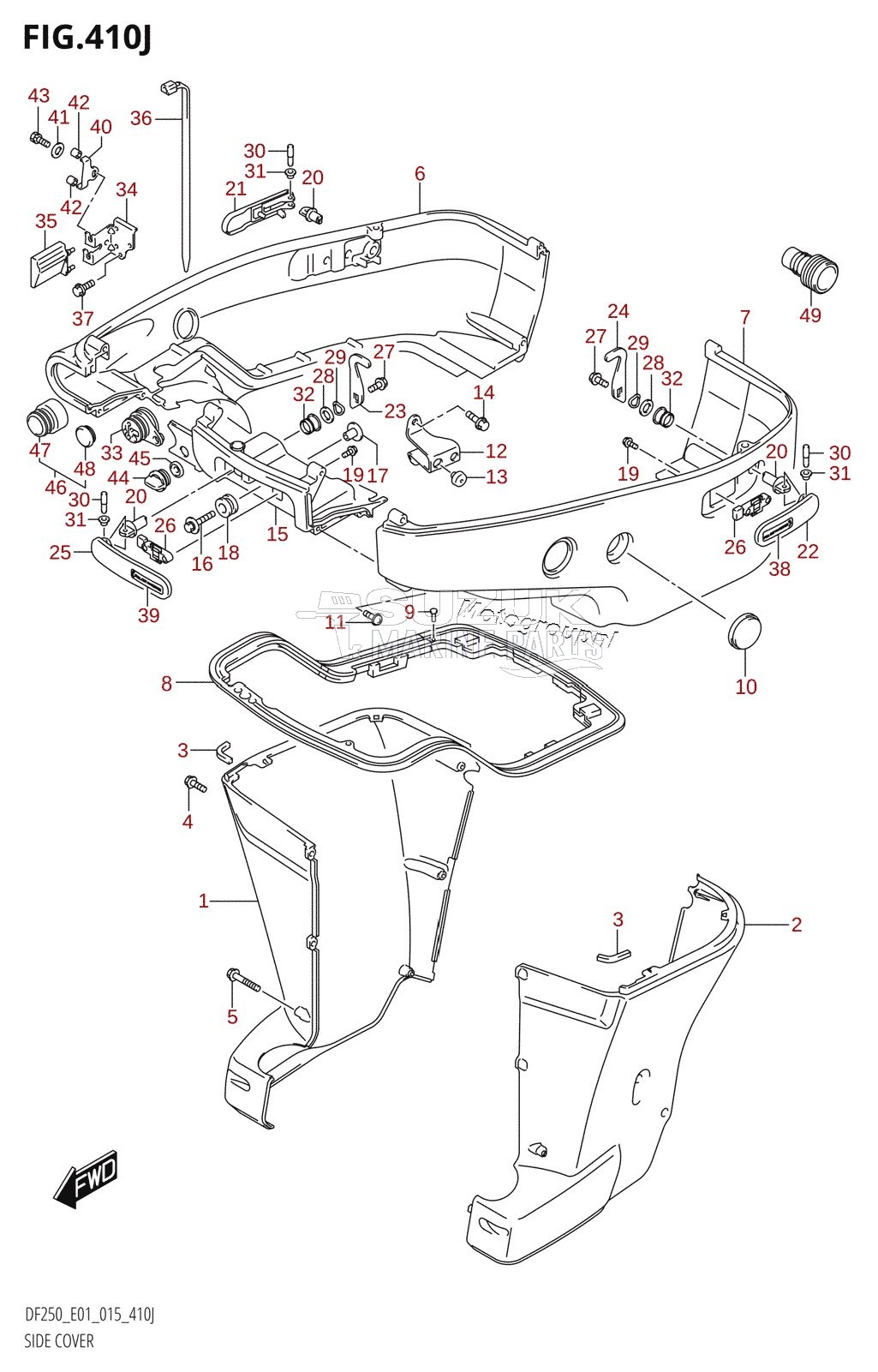 SIDE COVER (DF250T:E01:(X-TRANSOM,XX-TRANSOM))