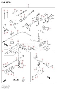 DF9.9 From 00992F-980001 (P01)  2009 drawing OPT:TILLER HANDLE (K5,K6,K7,K8,K9,K10,011)