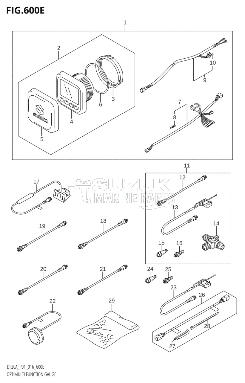 OPT:MULTI FUNCTION GAUGE (DF20AR:P01)