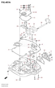 DF250 From 25001F-421001 (E01)  2004 drawing ENGINE HOLDER