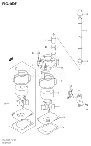 22503Z-210001 (2012) 225hp E03-USA (DF225Z) DF225Z drawing WATER PUMP (DF250Z:E03)