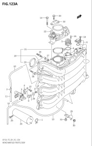 15002F-210001 (2012) 150hp E01 E40-Gen. Export 1 - Costa Rica (DF150T) DF150 drawing INTAKE MANIFOLD / THROTTLE BODY